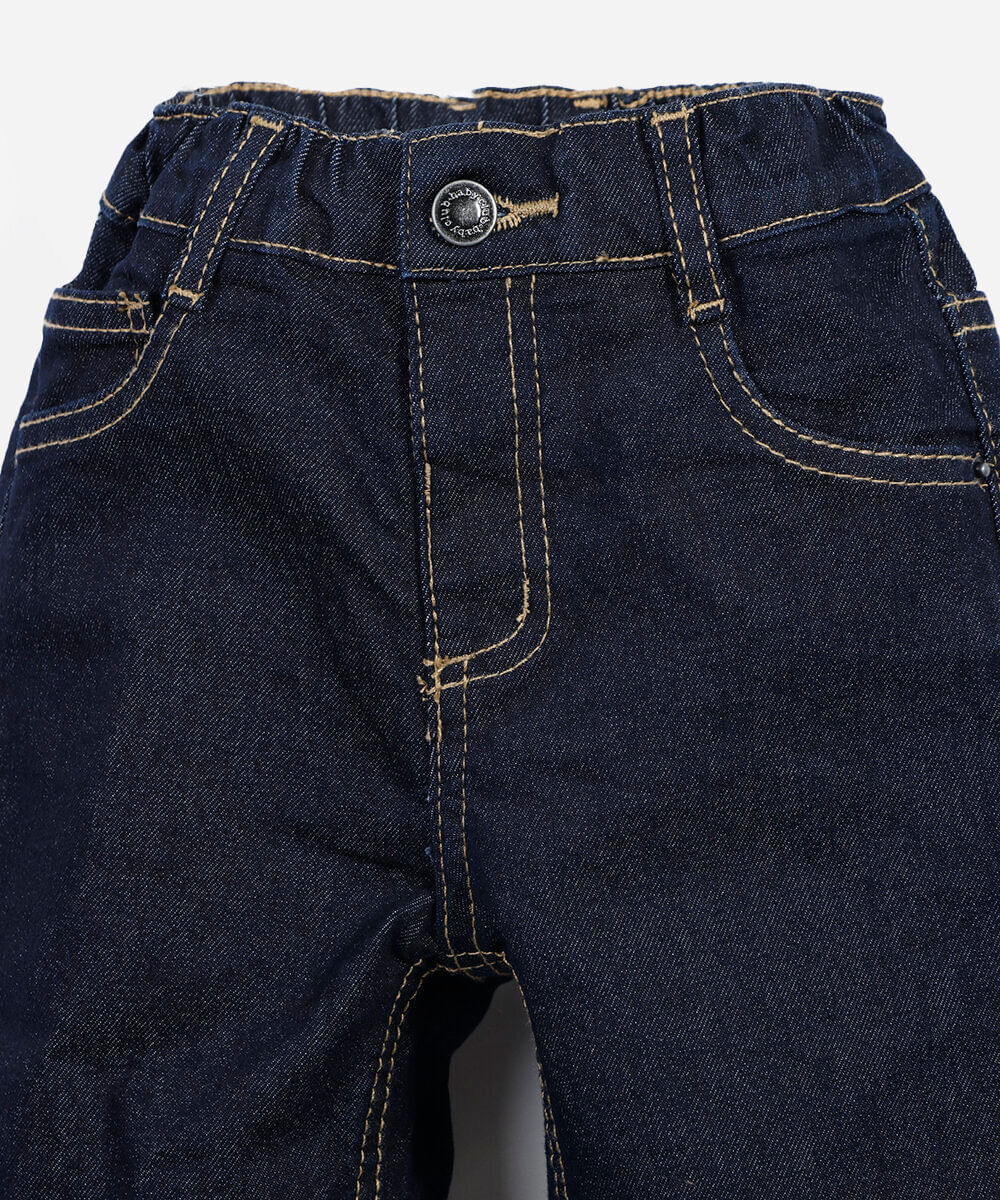 calça baggy infantil jeans azul