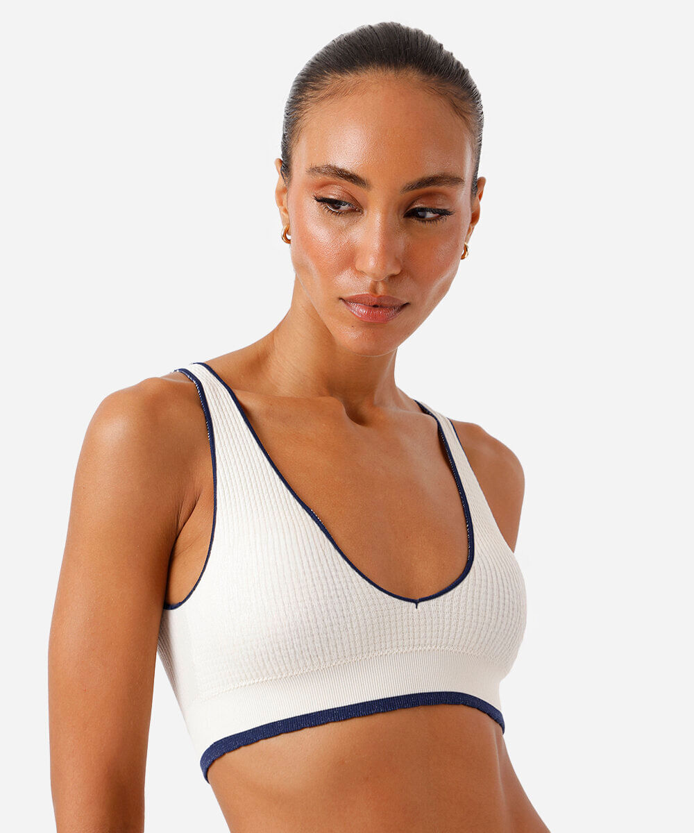 kit de 2 sutiãs tops femininos bicolor colorido