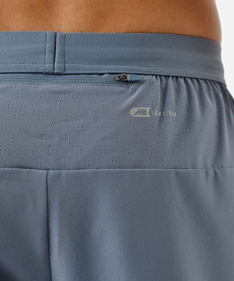 short masculino esportivo ace com recortes azul