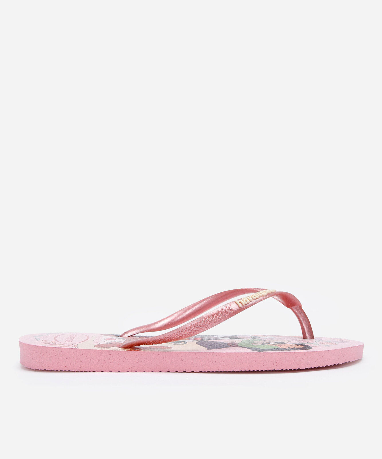 chinelo havaianas slim infantil princesas rosa