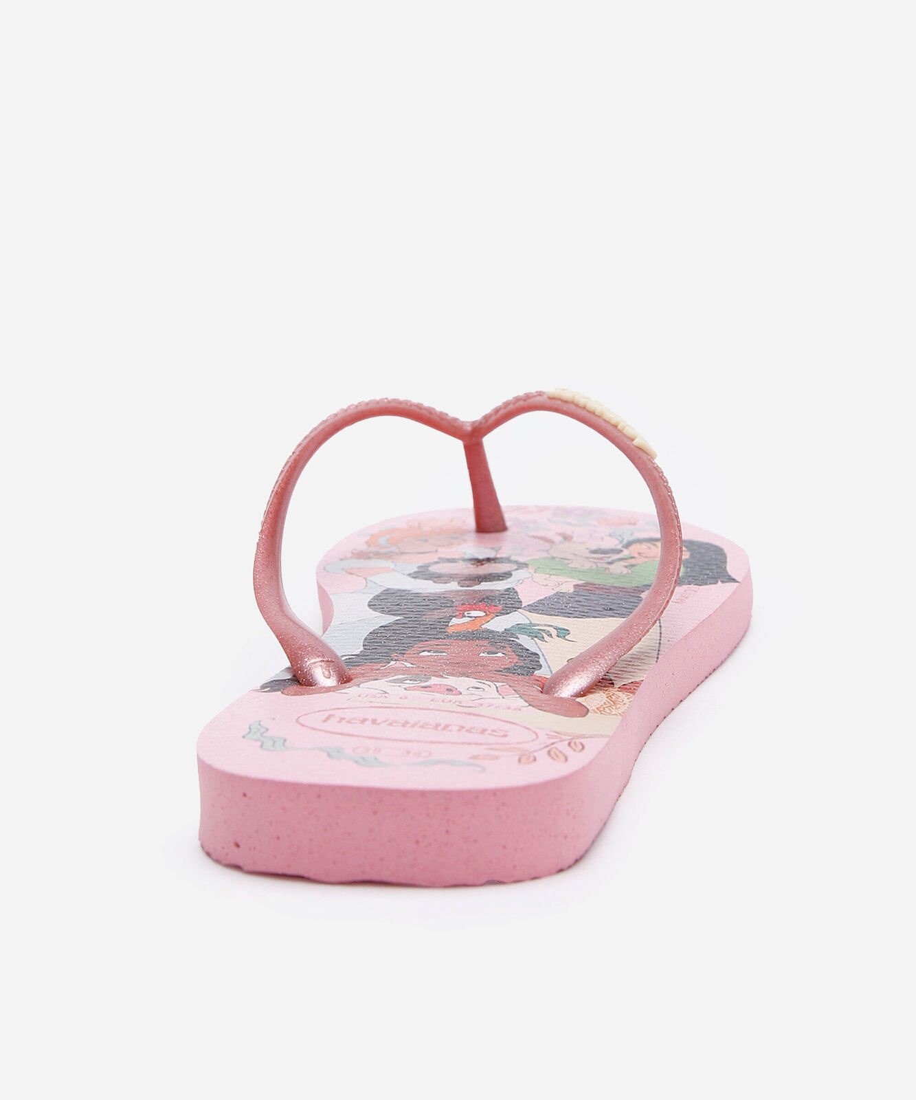 chinelo havaianas slim infantil princesas rosa