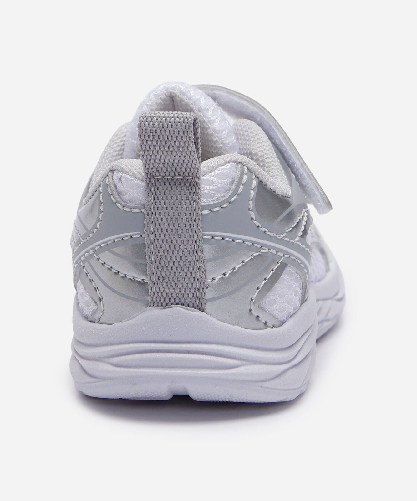tênis esportivo infantil com velcro e recortes branco