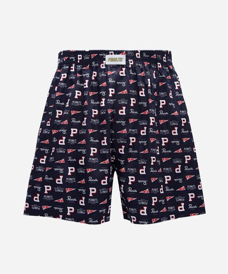 cueca samba canção de algodão peanuts azul