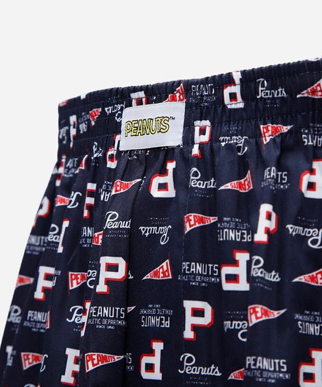 cueca samba canção de algodão peanuts azul