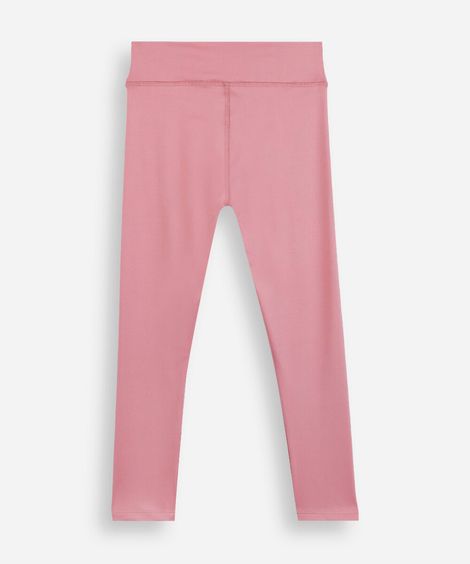 calça legging infantil cós elástico rosa
