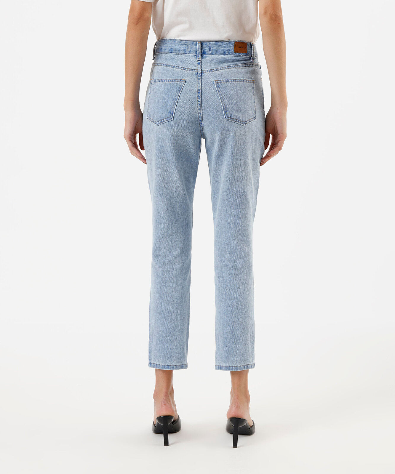 calça jeans mom cintura super alta azul