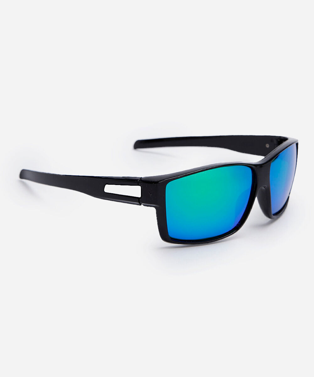 óculos de sol masculino esportivo de acetato preto