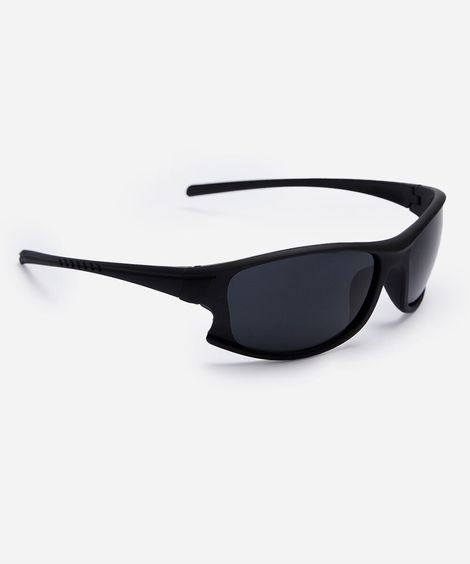 óculos de sol masculino esportivo de acetato preto