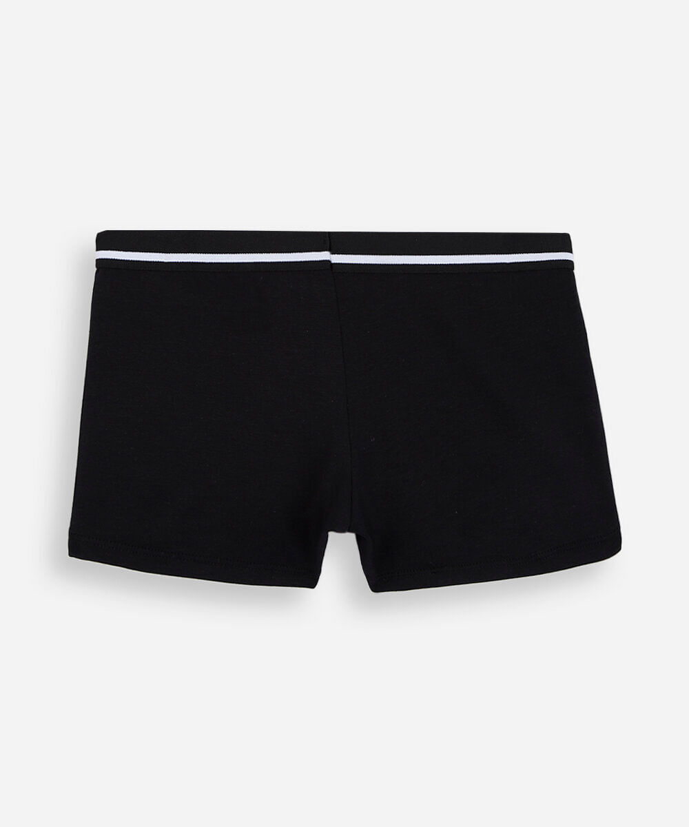 kit de 2 cuecas boxer infantil de algodão colorido
