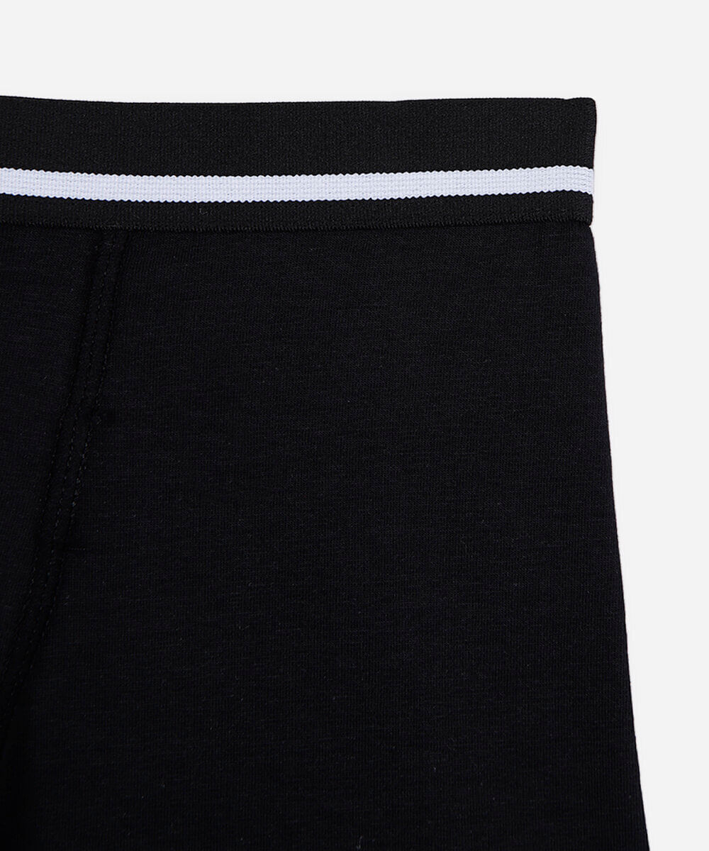 kit de 2 cuecas boxer infantil de algodão colorido
