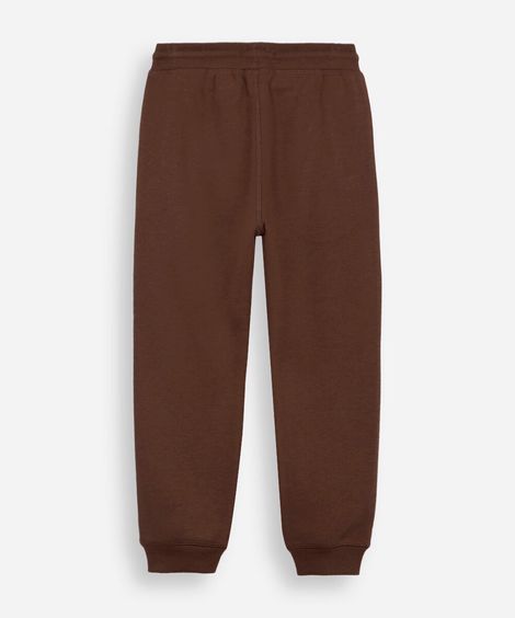 calça jogger infantil de moletom marrom