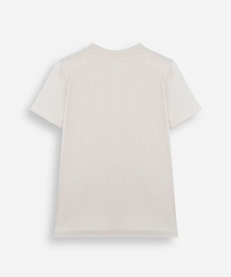 camiseta infantil de algodão manga curta mario bros bege