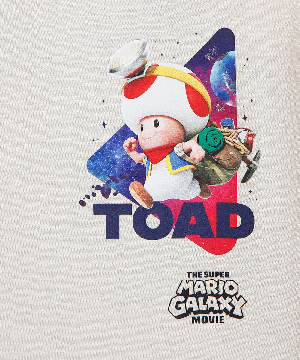 camiseta infantil de algodão manga curta mario bros bege