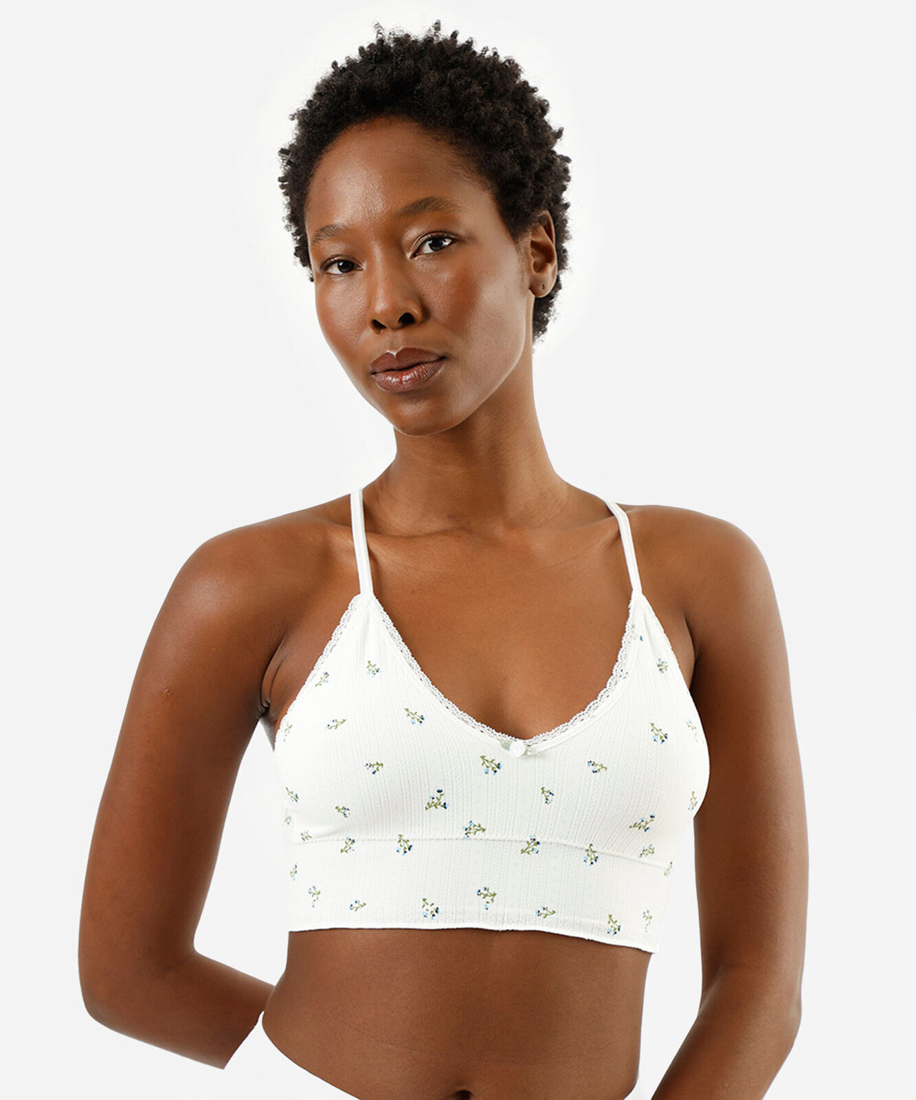 kit de 2 sutiãs top feminino com bojo removível colorido