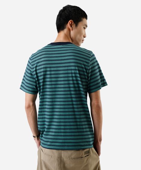 camiseta masculina com algodão tom e jerry listrada verde