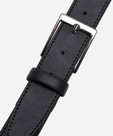 cinto social masculino liso preto