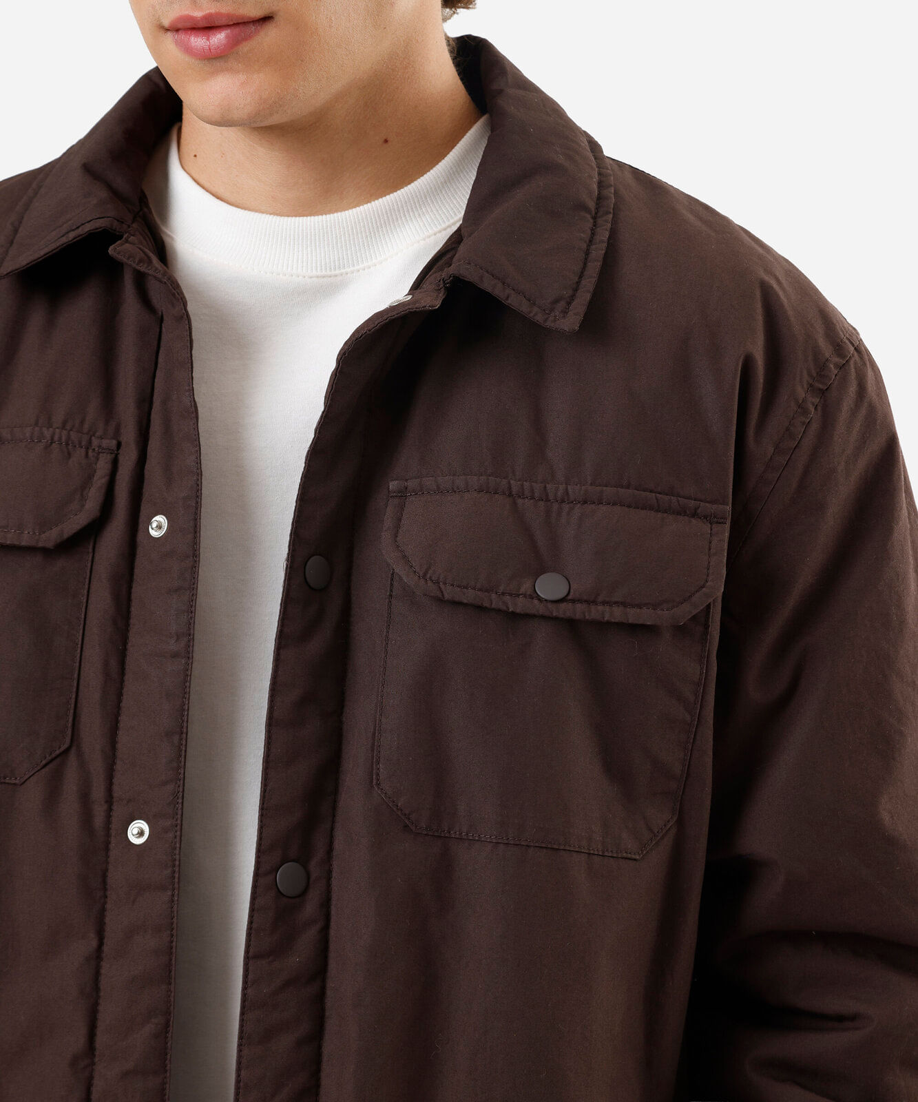 jaqueta masculina com bolso lapela marrom