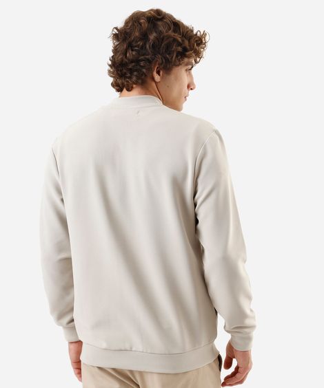 jaqueta slim fit masculina texturizada bege