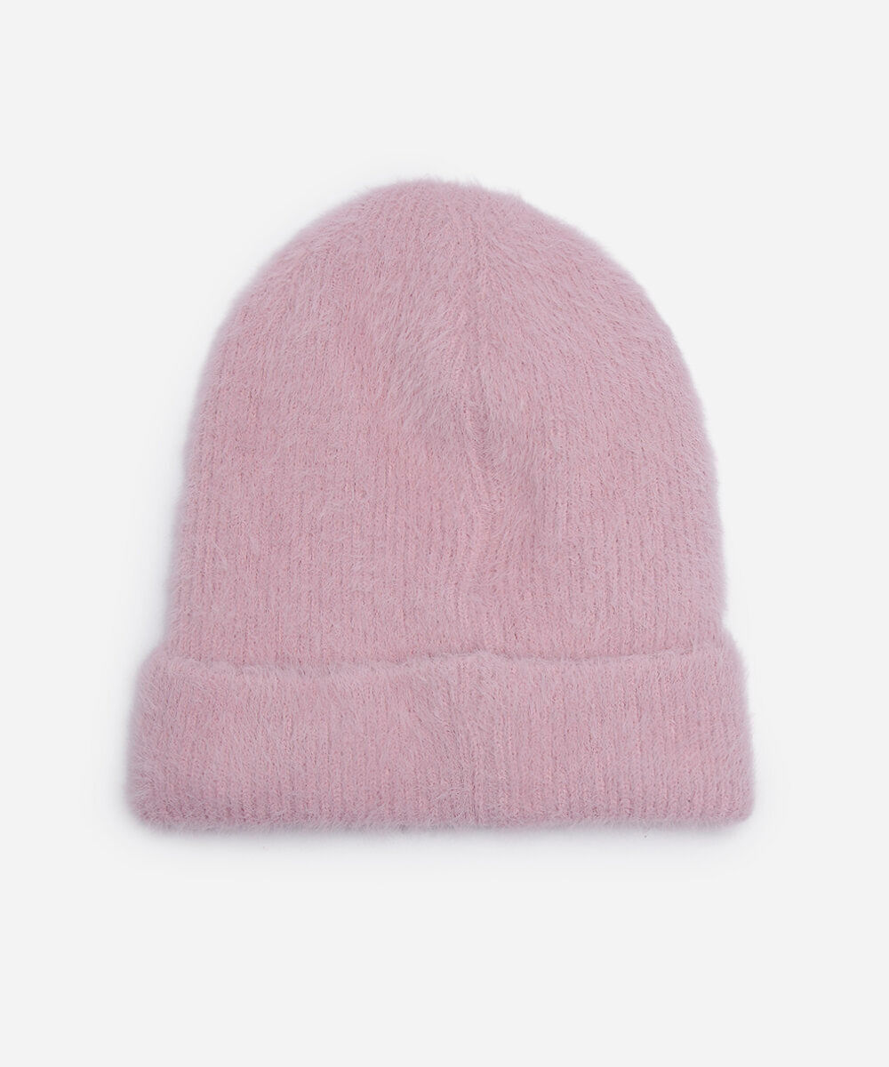 gorro infantil de tricot texturizado my melody hello kitty rosa