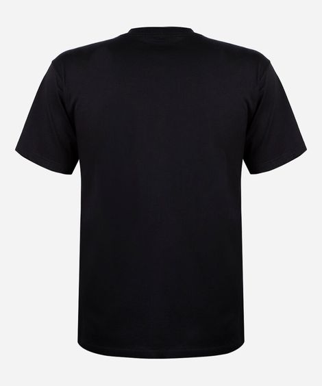 camiseta juvenil de algodão manga curta mario bros preta