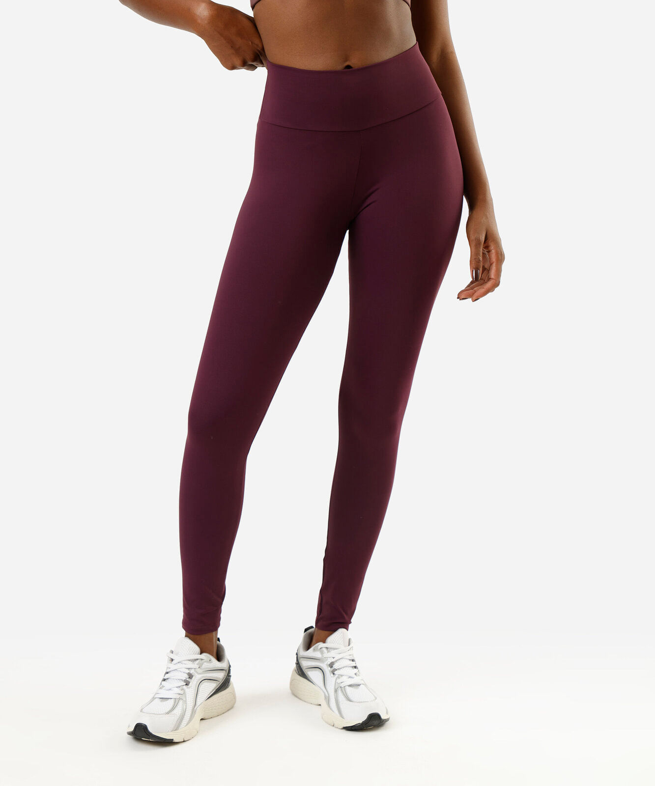 calça legging feminina esportiva roxa