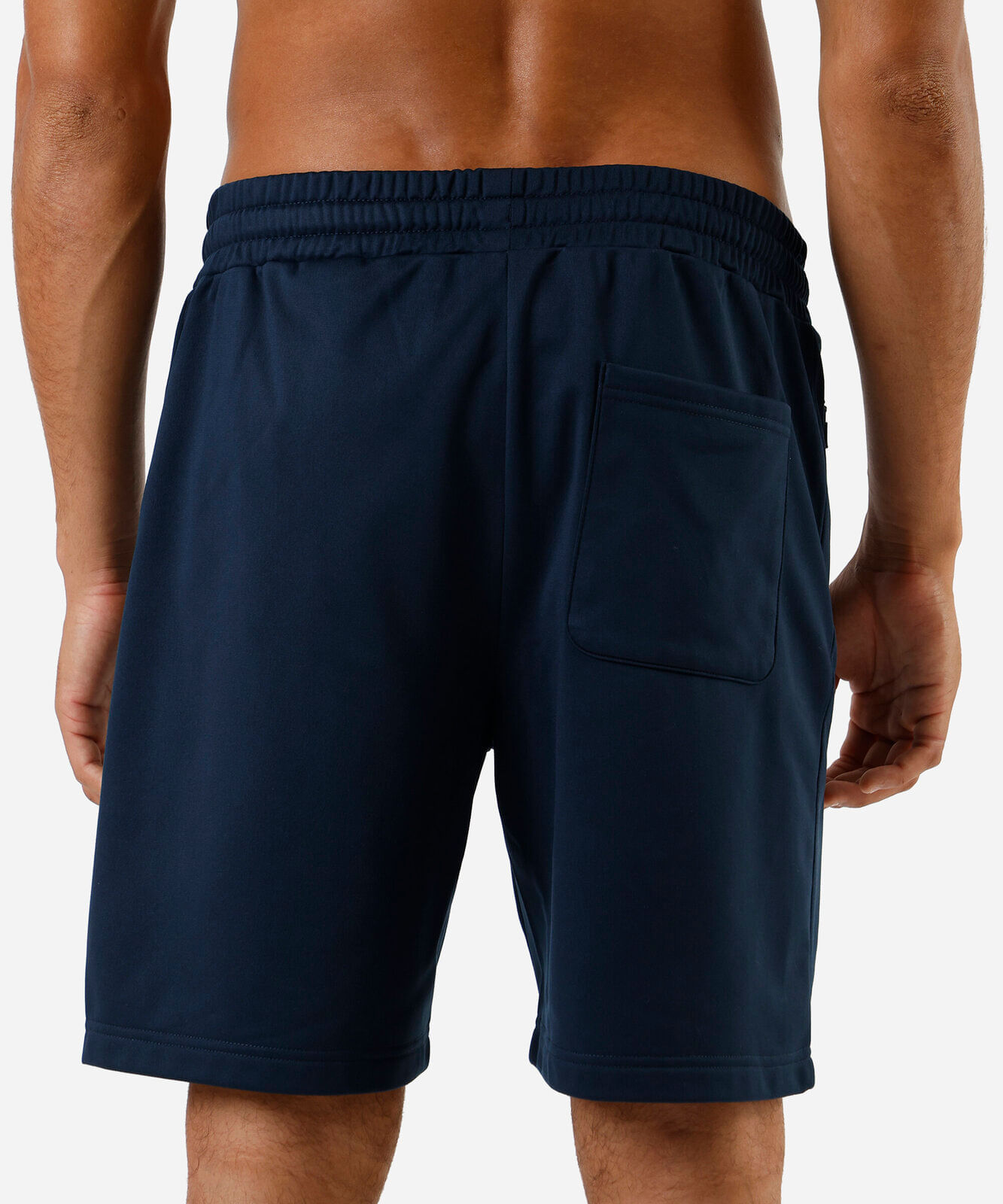 short masculino esportivo bolso com zíper azul