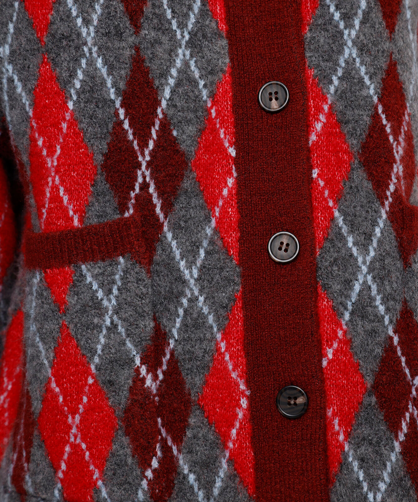 cardigan feminino de tricot xadrez argyle mindset colorido