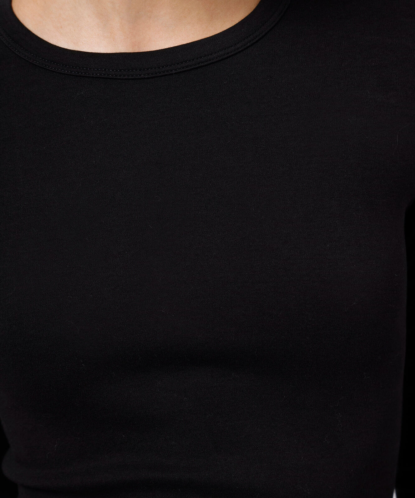 blusa feminina de algodão peruano manga longa mindset preta