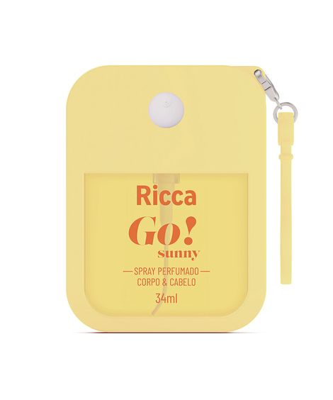 spray perfumado ricca para cabelo e corpo go sunny