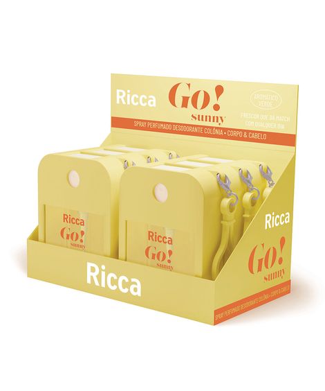 spray perfumado ricca para cabelo e corpo go sunny