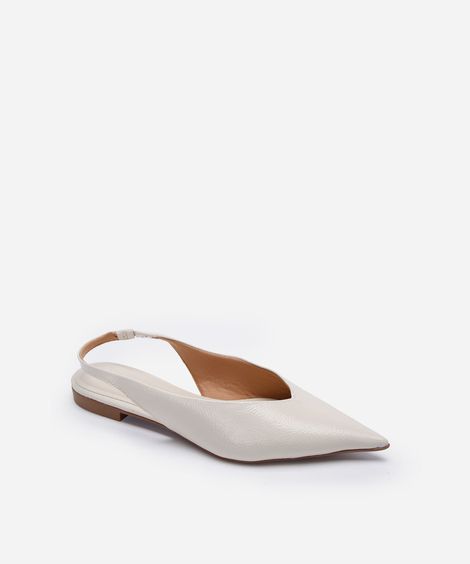 sapatilha bico fino off white