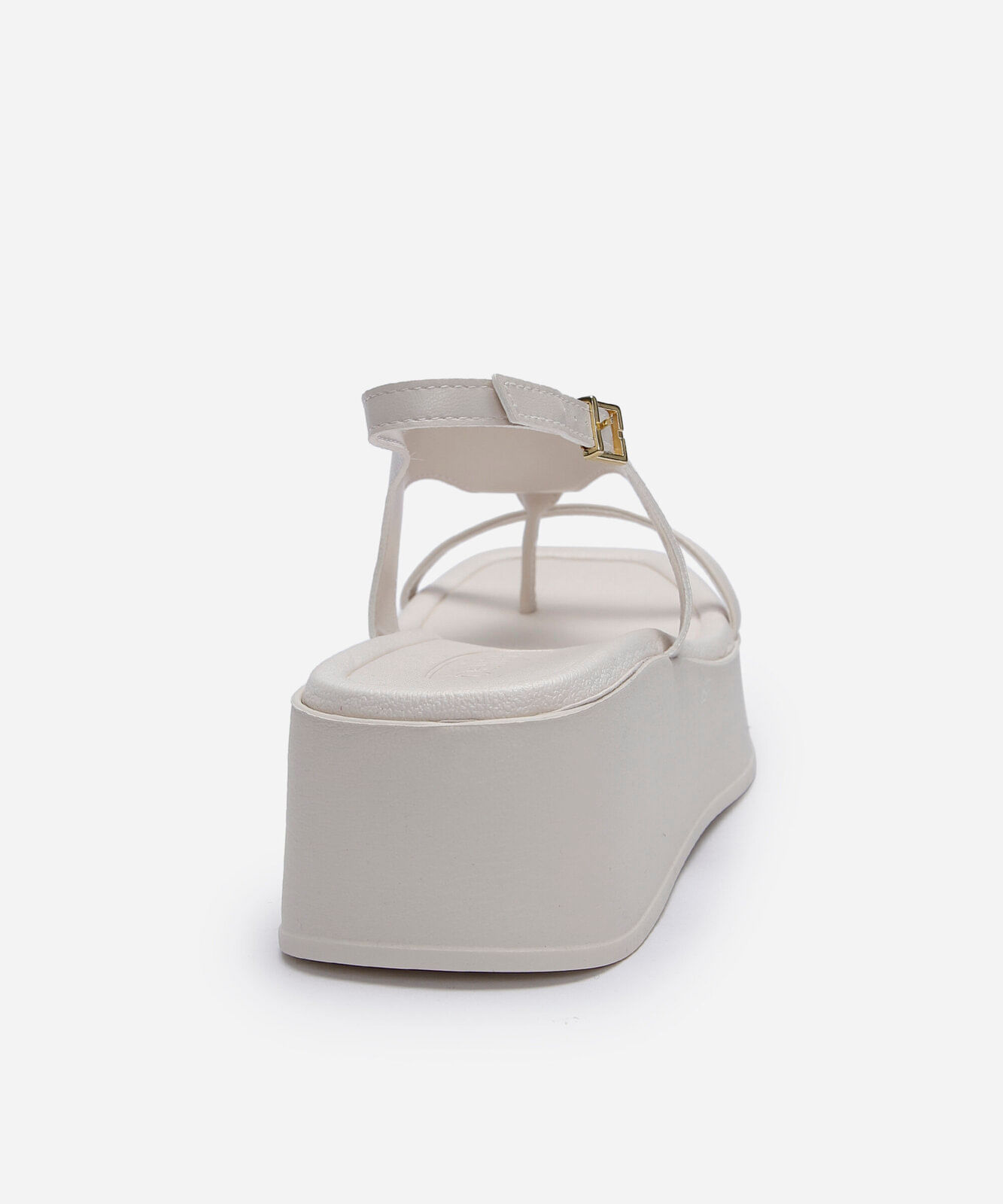 sandália flatform beira rio off white