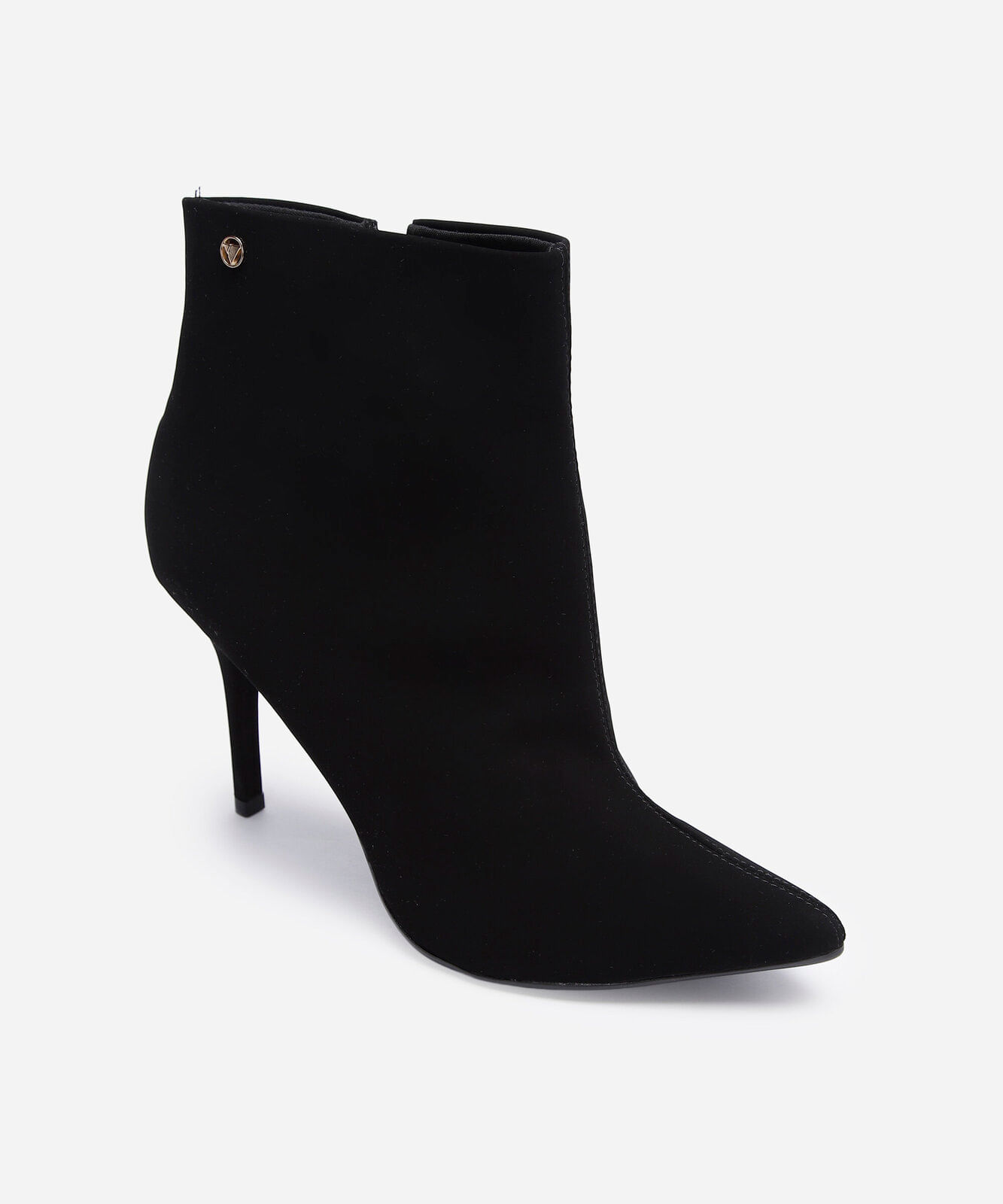 bota cano médio bico fino salto fino oneself preta