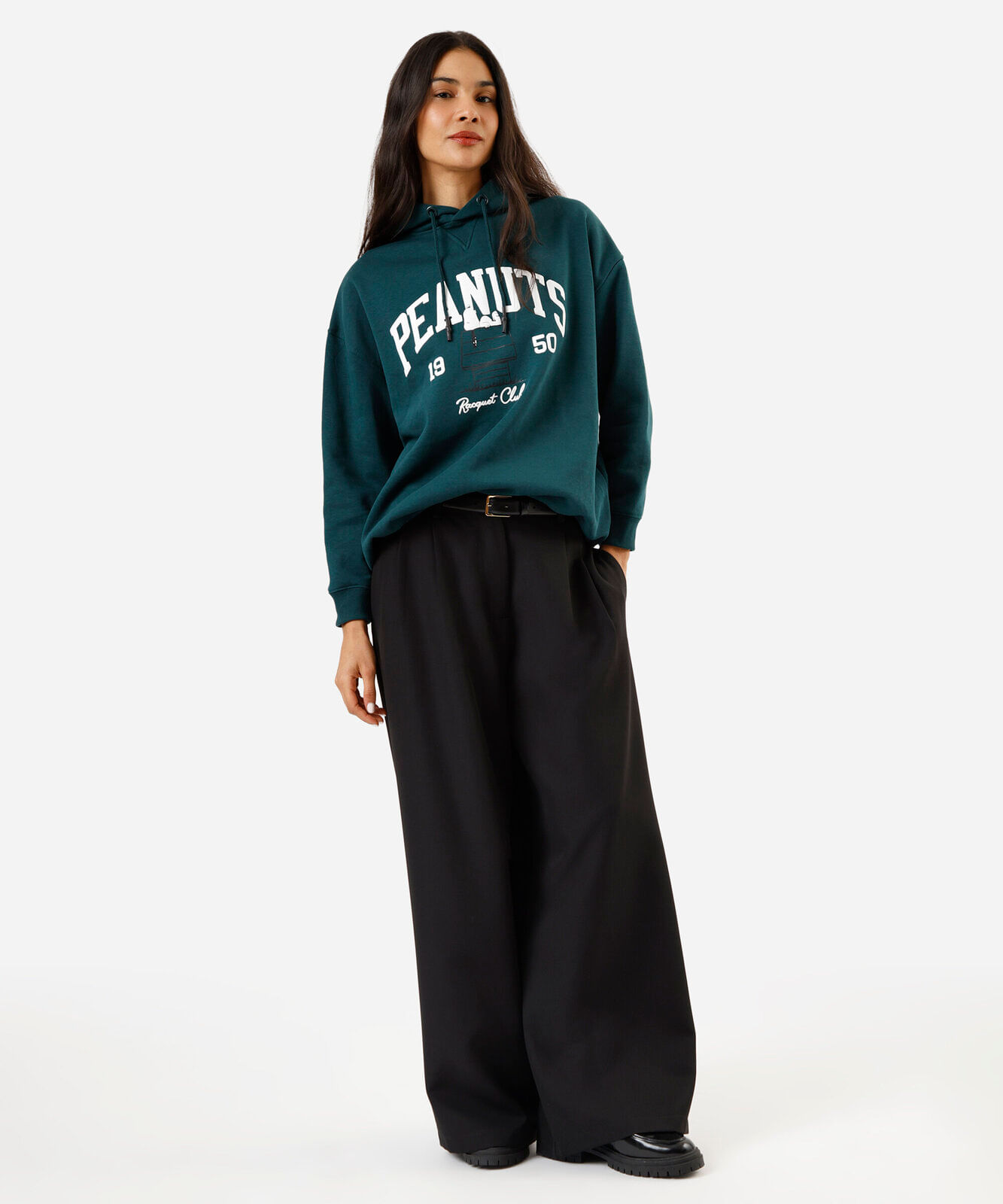 blusão de moletom feminino snoopy verde