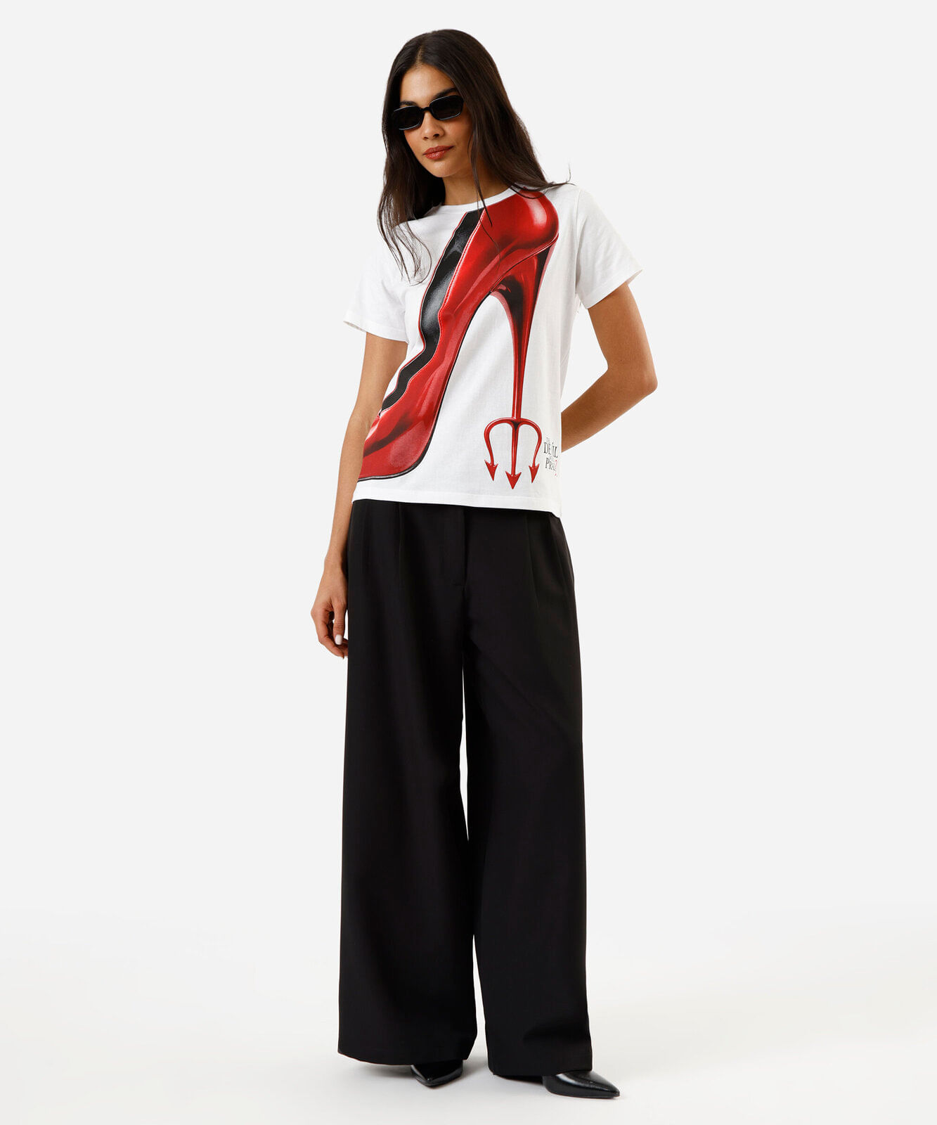 camiseta feminina de algodão o diabo veste prada off white