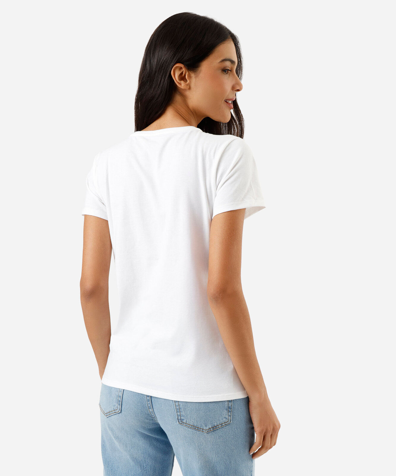 camiseta feminina de algodão mulher maravilha off white