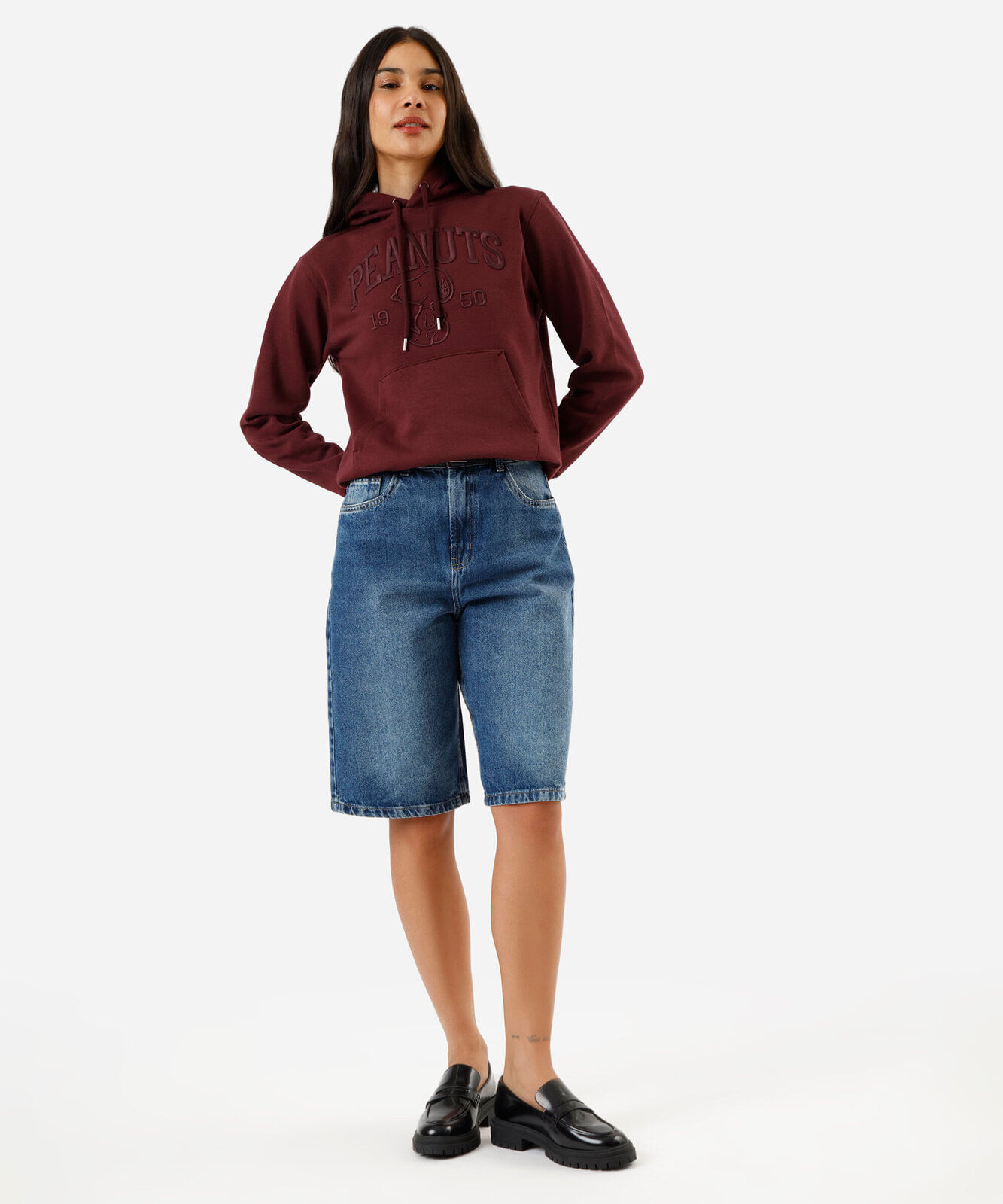 blusa de moletom feminina com capuz snoopy vinho