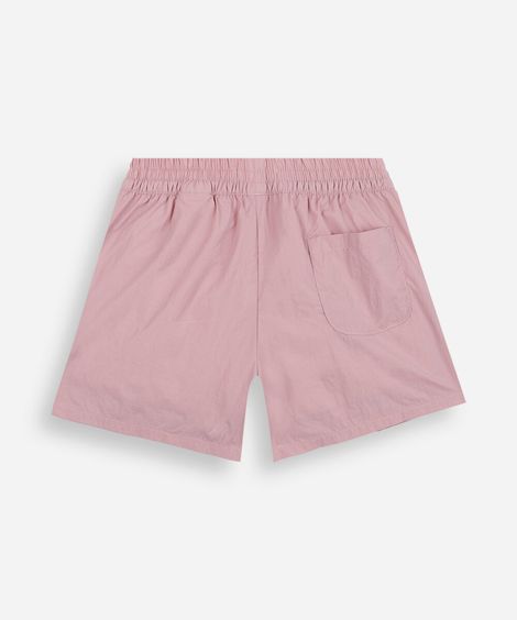 short saia infantil pregas nylon rosa