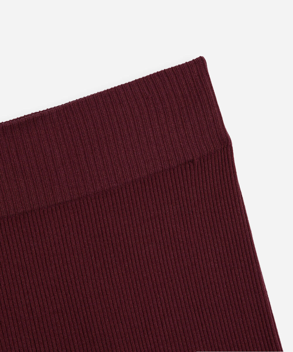 calça legging infantil de poliamida sem costura vinho