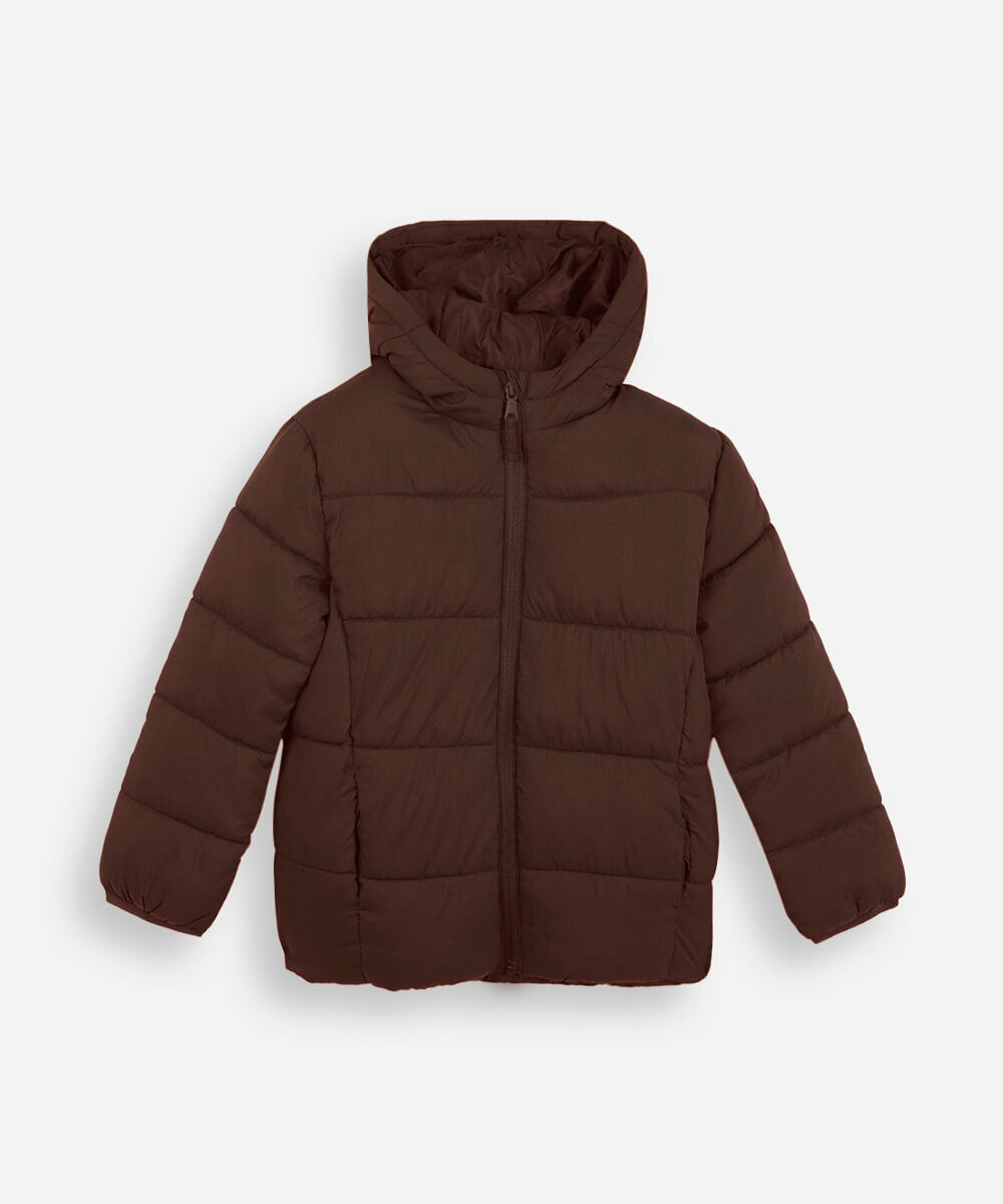 jaqueta bomber infantil marrom
