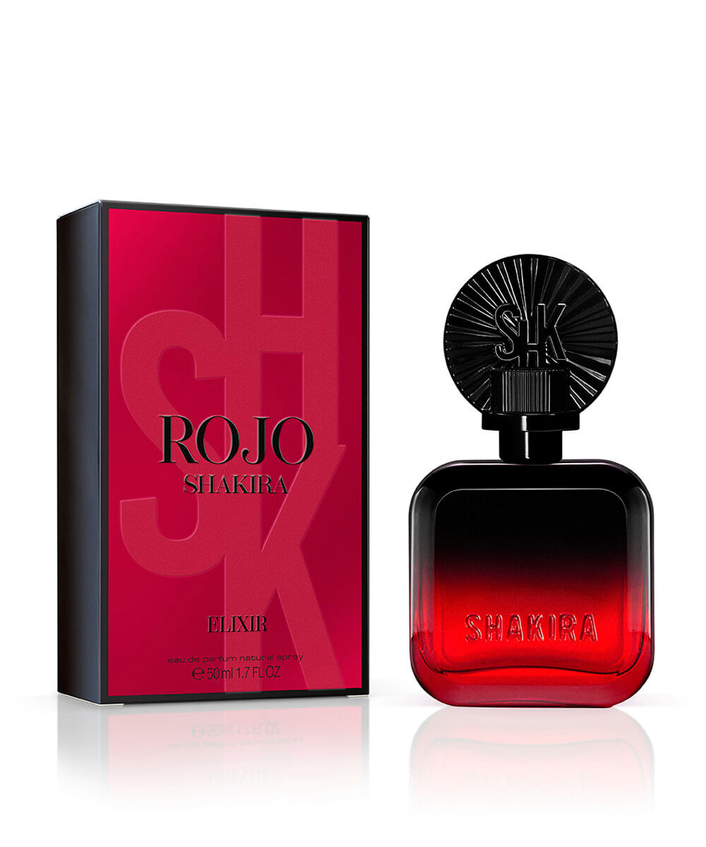 perfume feminino shakira rojo elixir eau de parfum 50ml