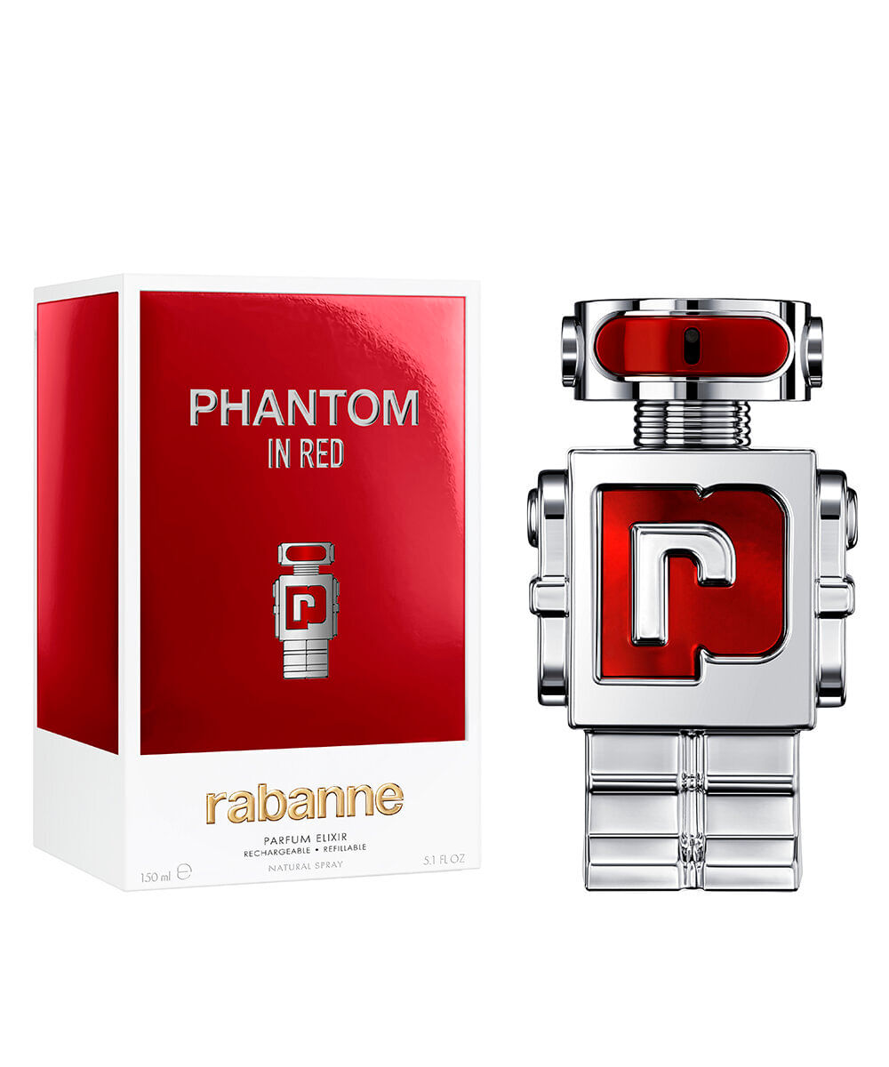 perfume masculino rabanne phantom in red parfum elixir 150ml