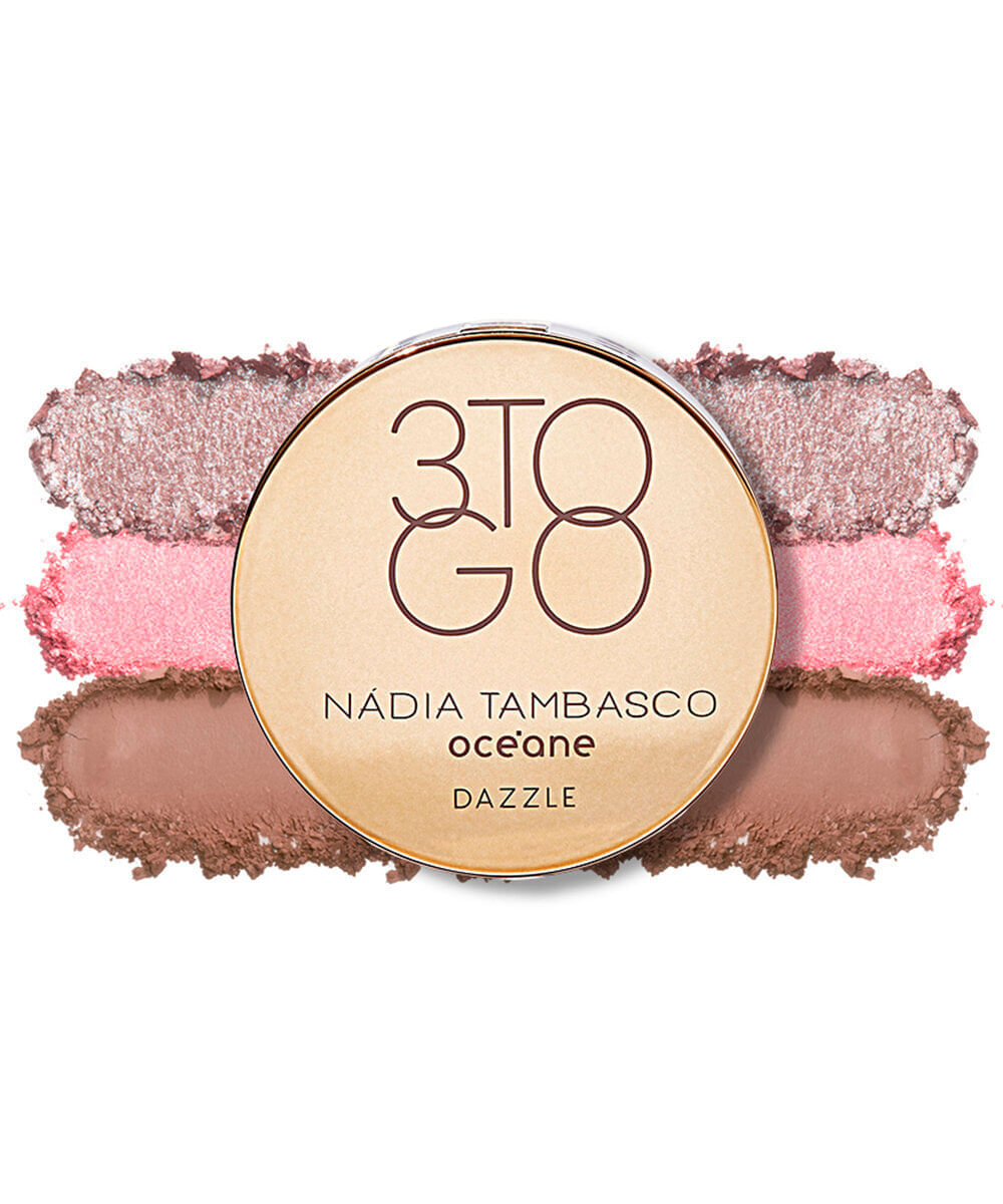 trio de sombras océane by nádia tambasco 3 to go palette dazzle