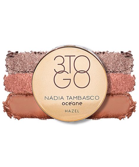 trio de sombras océane by nádia tambasco 3 to go palette hazel