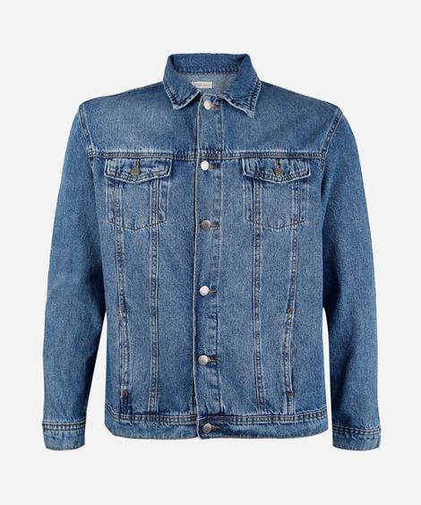 jaqueta juvenil jeans azul