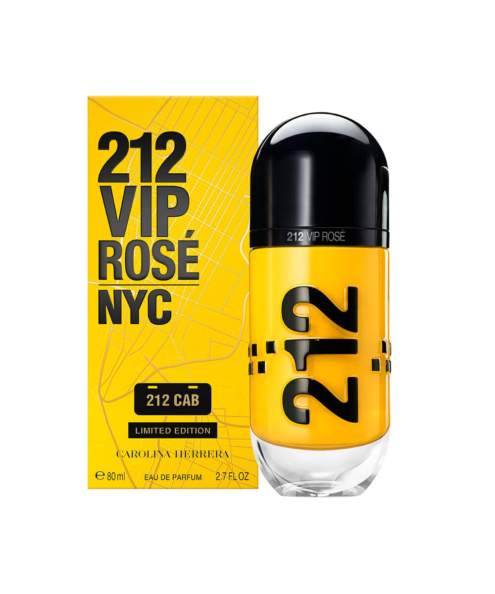 perfume feminino carolina herrera 212 vip rosé 212 cab edição limitada eau de parfum 80ml