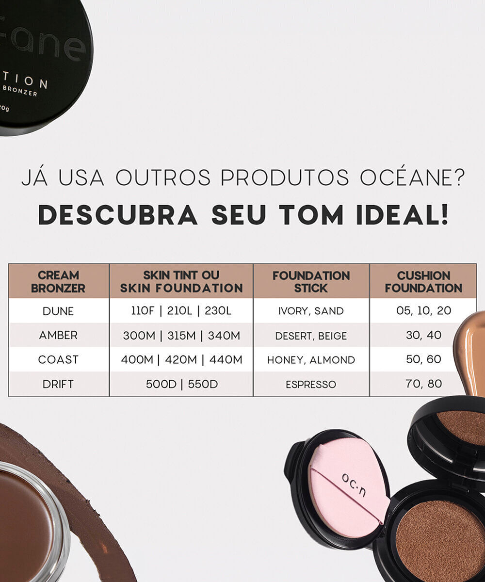bronzeador em creme océane cream bronzer edition amber