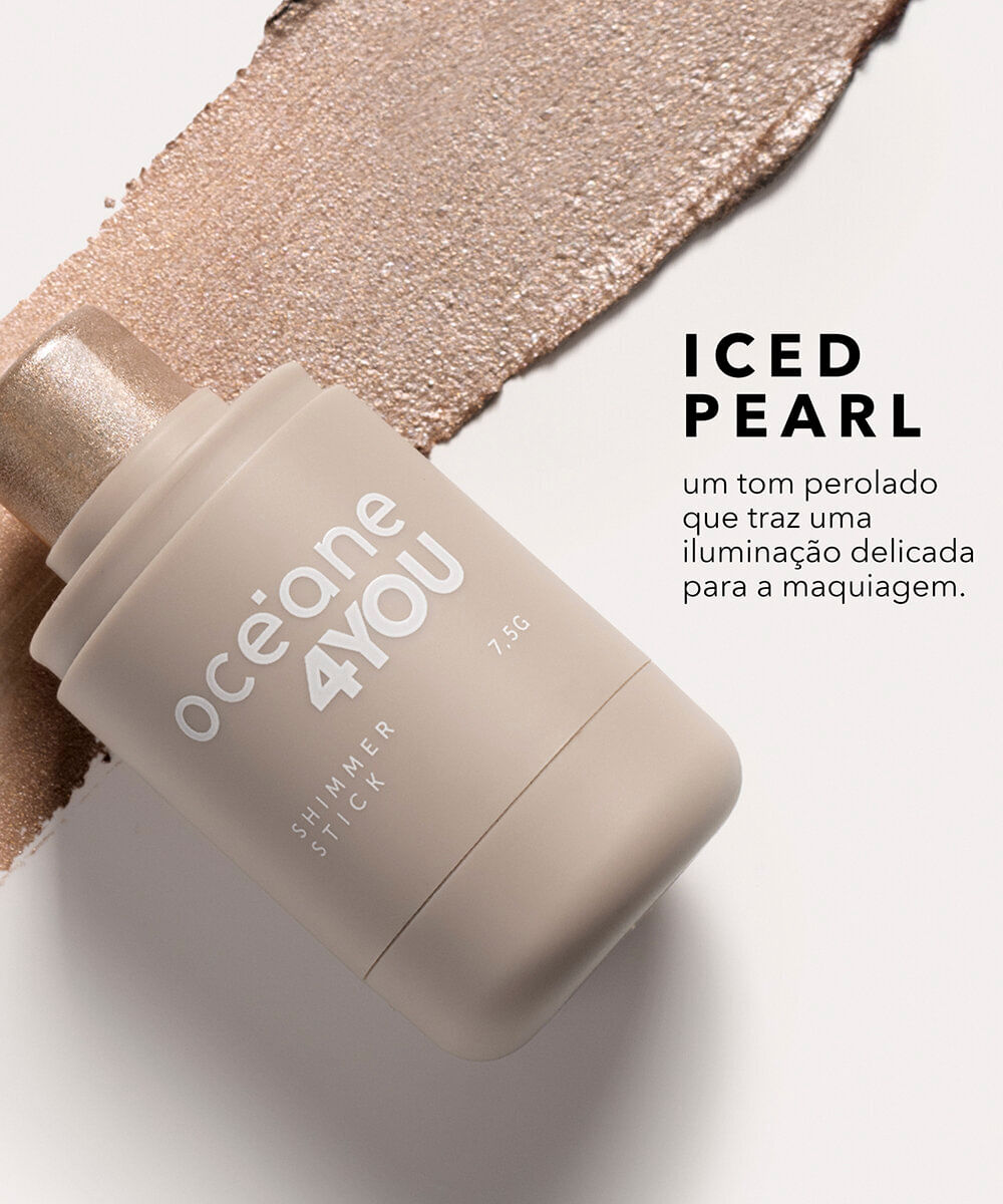 iluminador océane shimmer stick iced pearl pérola