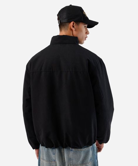 jaqueta masculina gola alta preta