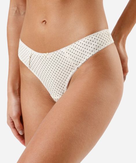 kit de 3 calcinhas fio dental feminina de algodão colorido